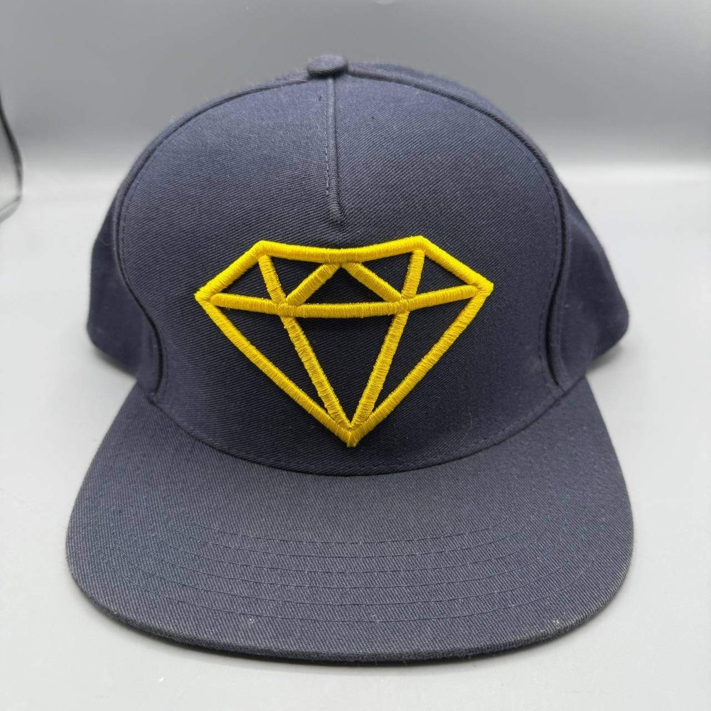 Diamond Supply Co Hat Men Navy Green Embroidered Logo‎ Snap Back Cap